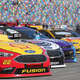 Cars lined up for the 2018 Daytona 500. Photo credit: Jerry Markland/Getty Images